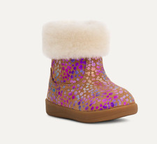 NEW UGG Baby Jorie II Spots- Chestnut Sparkle Suede US 0/1/UK0.5/EU16