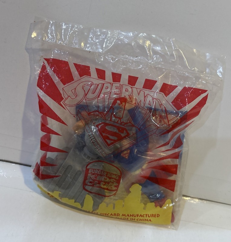 1997 VINTAGE Burger King SUPERMAN flying over the Daily Planet Sealed