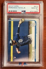 2019 Topps Fernando Tatis Jr. RC Rookie #410 Padres PSA 10 GEM MINT