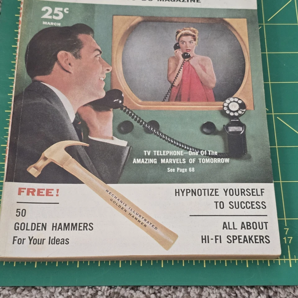 Vintage 1955 Mechanix Illustrated/ How To Magazine/ Vtg Advertising/ March 55' Foto 2 de 4