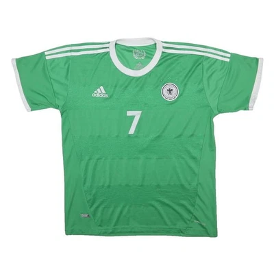 ADIDAS Allemagne 2012-13 Maillot Foot Homme Vert 2XL Manches Courtes Col Rond - Photo 1/4