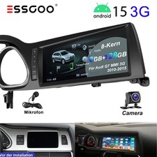 Wireless carplay 10.25" Android15 Autoradio Für Audi Q7 4L 2010-15 GPS Navi WIFI
