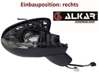 Alkar 6348737 AußEnspiegel Rechts Spiegel AußEn FüR Mercedes-Benz
