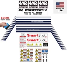 Fits Multiquip Generator / Welder Decals DLW-400 Replacement Sticker Set