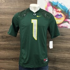 NEW! Nike Y2K Oregon Ducks Football Jersey Mens Medium Green Game Day Player 1