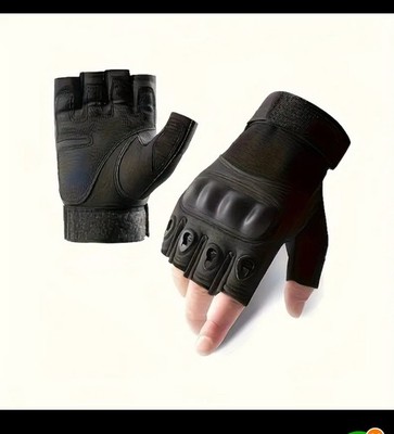 Weight Lifting Padded Leather Training Gym Exercise Cycling Wheelchair Gloves