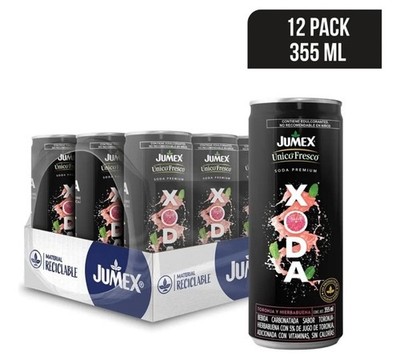 JUMEX ÚNICO FRESCO XODA Bebida Toronja Hierbabuena 355ml 12pack
