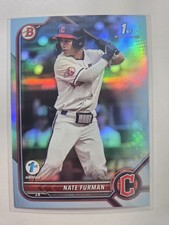 2022 Bowman 1st Edition Sky Blue Foil Nate Furman BD 182 Guardians
