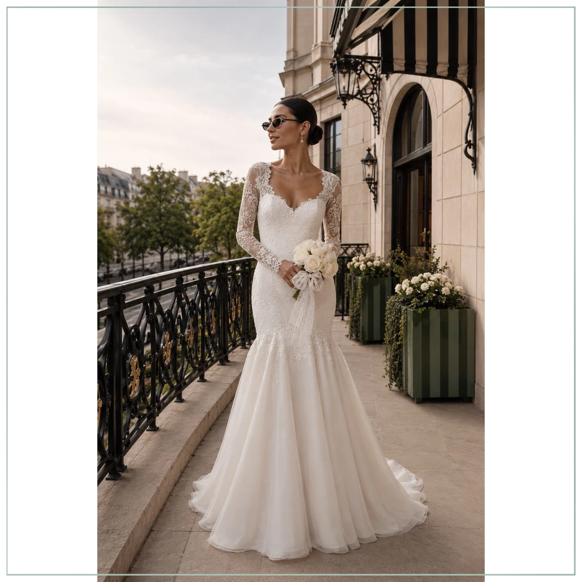 mini dress with long puff sleeves A-Line Puff Long Sleeves Short Wedding Dresses With Bows, Diamond White / Custom Size