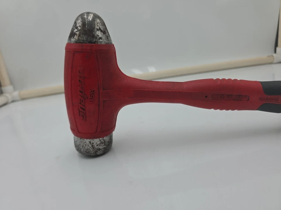 A PRESIÓN HBBD32 BOLA PEEN AGARRE SUAVE MARTILLO GOLPE MUERTO 32 OZ ROJO Foto 2 de 4