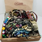 Vintage to Modern 5 Lbs. Assorted Mix Lot of Wearable Costume Jewelry Box-Bag