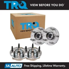 TRQ Wheel Hub Bearings Assembly Set Front & Rear Fits Cadillac