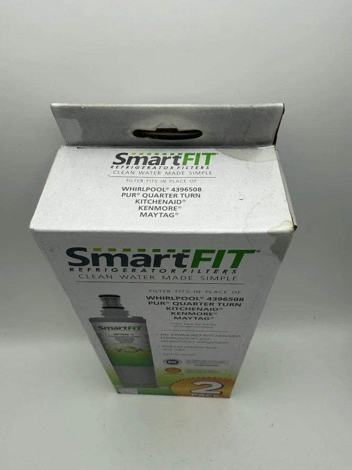 2-Pack SmartFit Refrigerator Filter SFRW-1 for Whirlpool 4396508 - Image 2 of 3