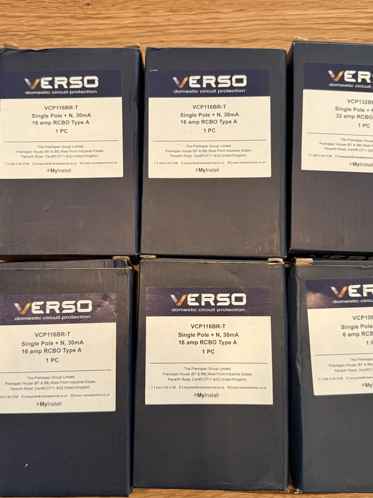 6x Verso RCBO 16A 6A & 32A B16 B6 B32 Circuit Breakers - Brand New Boxed 4