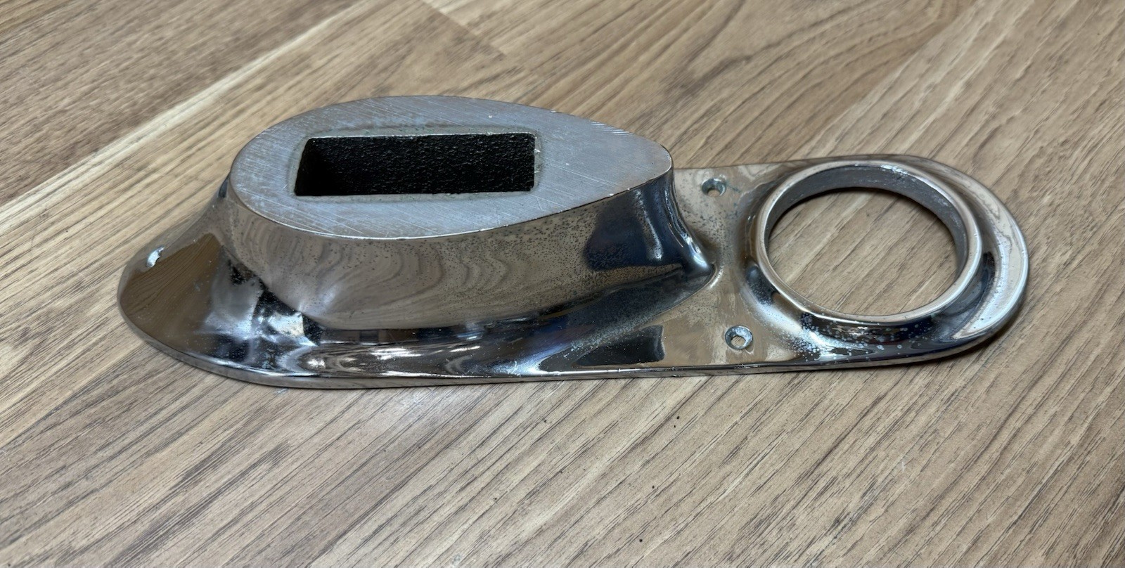 Vintage 1957 Century Resorter Boat Fuel Fiiler Bezel ++ Chromed Bronze AF C715