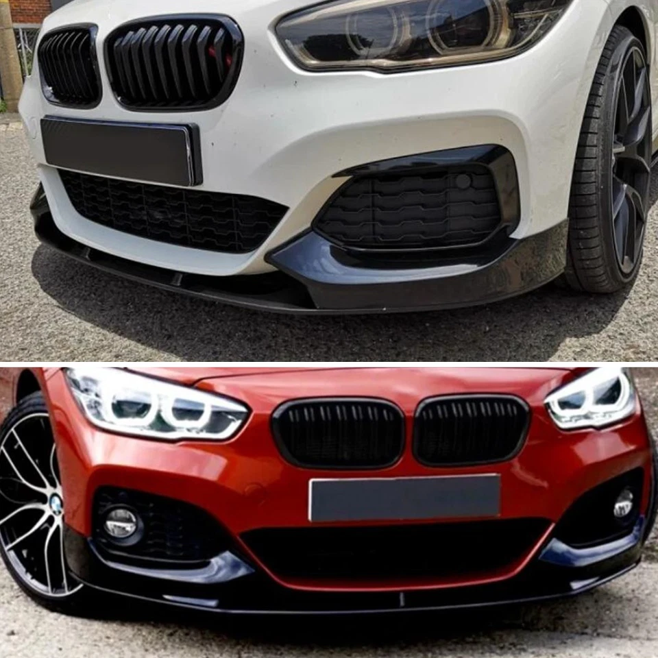 Sport Frontlippe Klavierschwarz Spoilerlippe für BMW 1er F20 F21 ab 2015 M-Paket - Bild 4 von 4