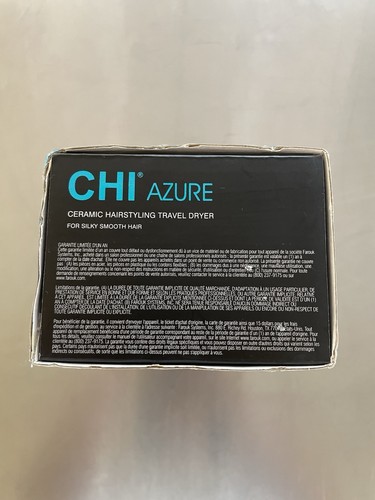 NEW CHI Azure Ceramic Hairstyling Travel Dryer for Silky Smooth Hair OEM RARE - Picture 3 of 8