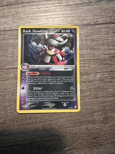 2004 Ex Team Rocket Returns Dark Slowking Pokémon Card 9/109 RARE Holo !!