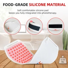 Red Light Therapy Light Back Heating Pad 660nm 850nm 940nm for Pain Relief Knee