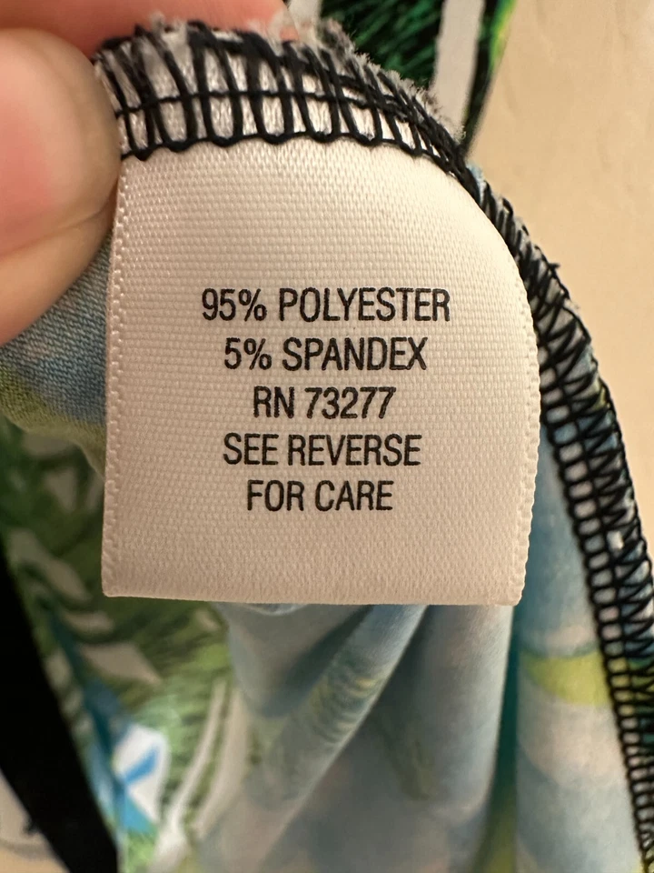 Top Floral Mujer Dana Buchman Talla XL Tropical Viaje Playa Hawaiano Resort Foto 3 de 4