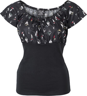 Küstenluder «DIXIE SAILOR» Nautical SCHIFFE Ship PIN UP Bluse SHIRT Rockabilly