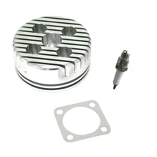 Cycle CNC Cylinder Head Spark Plug Set For 66cc 80cc Gas Motorized Bicycle