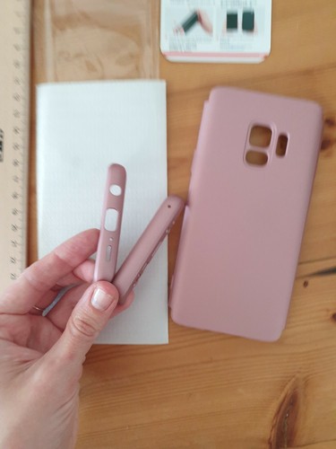 Samsung Galaxy S9 Handyhülle Und Schutzglas, Altrosa, Metall - Bild 5 von 8