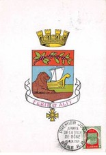 ALGERIE.Carte Maximum.AM14000.1952.Cachet Bône.Armoiries Ferit et Alit