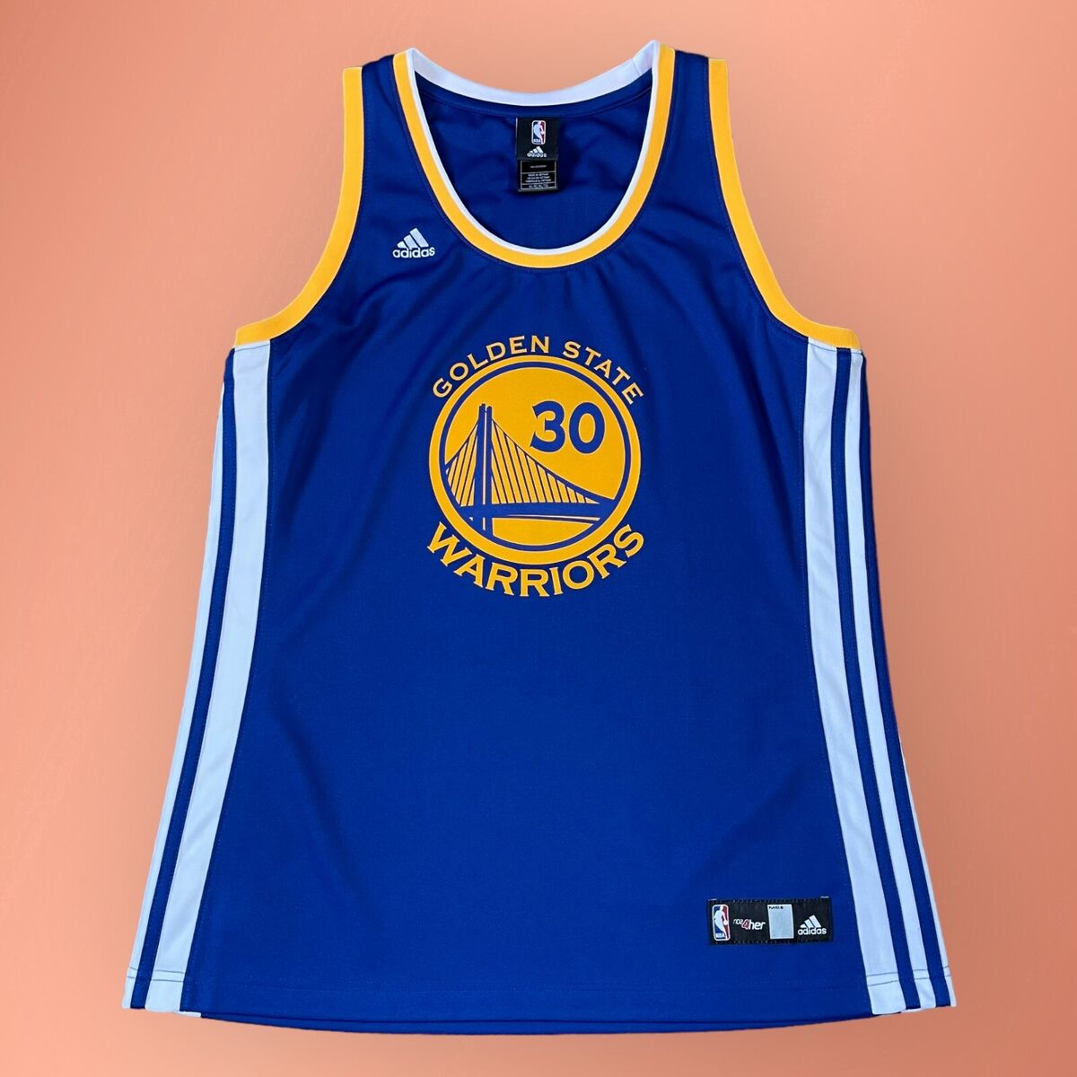 【ふるさと割】 Adidas Golden State Warriors Steph Curry Jersey Womens XL タンクトップ