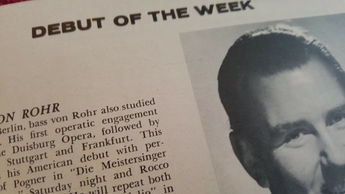 SAN FRANCISO OPERA 1961 39TH Season War Memorial, VTG Program Booklet - Picture 9 of 11