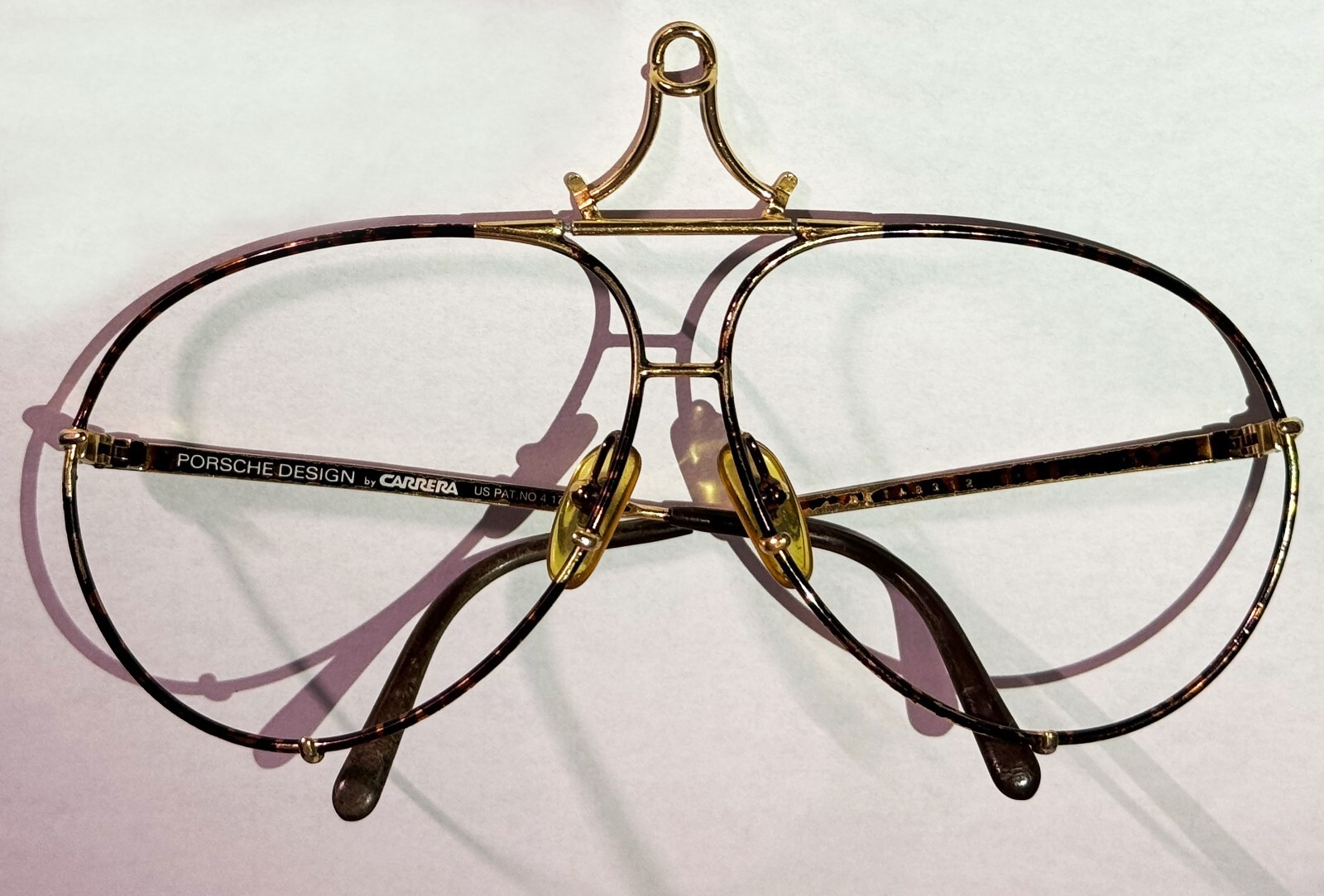 PORSCHE DESIGN BY CARRERA RARE VINTAGE GOLD TORTOISE MOD 5621 SUNGLASSES AVIATOR image 6