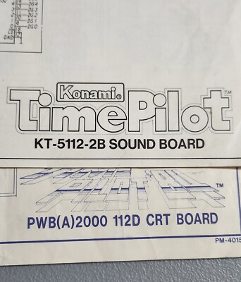 Time Pilot Konami Schematics For Sound And Crt Boards