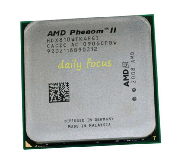 AMD Phenom II X4 810 HDX810WFK4FGI 2.6GHz AM2+/AM3 4M 667 MHz CPU Processor - Image 2 of 4
