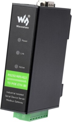 Serial Server RS232/485/422 Zu RJ45 Ethernet PoE TCP/IP Modbus Gateway IoT