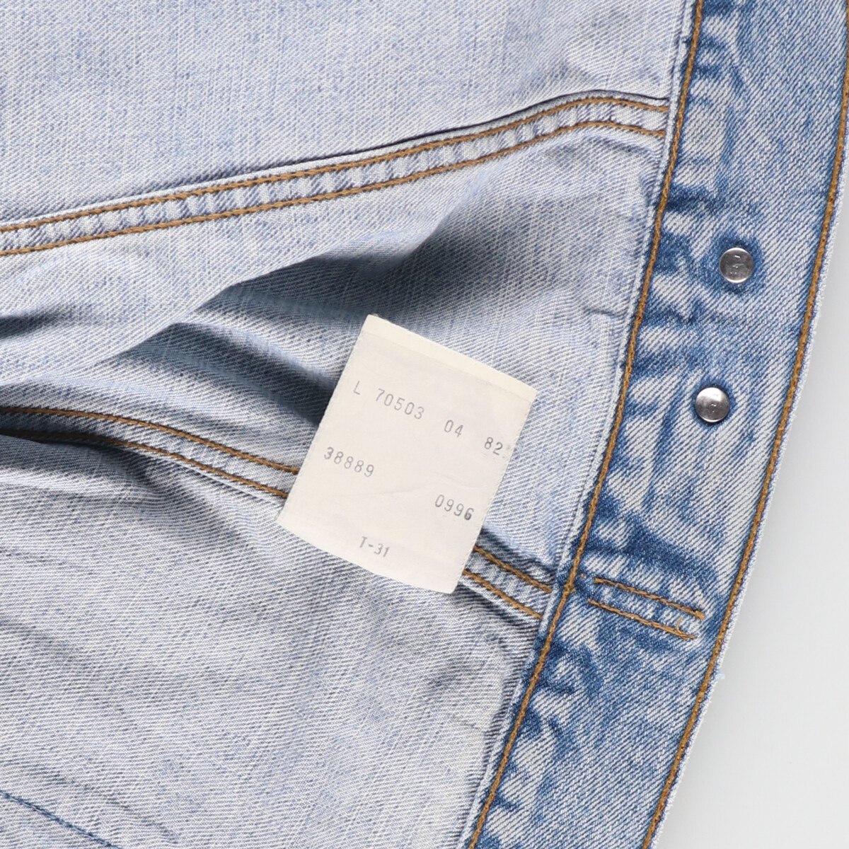 90'S Levi's 70503-04 Euro Model Denim Jacket, G-Jean, Men's 90'S Levi's 70503-04 Euro Model Denim Jacket, G-Jean, Men's