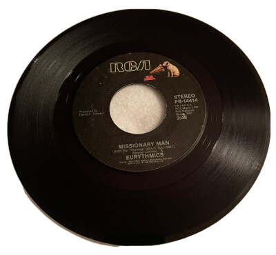45 RPM Record Eurythmics Missionary Man/Take Your Pain Away (box16)