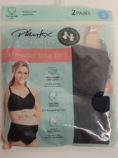 NEW Playtex Maternity Panties - 2 Pack Small Black PLSOTB