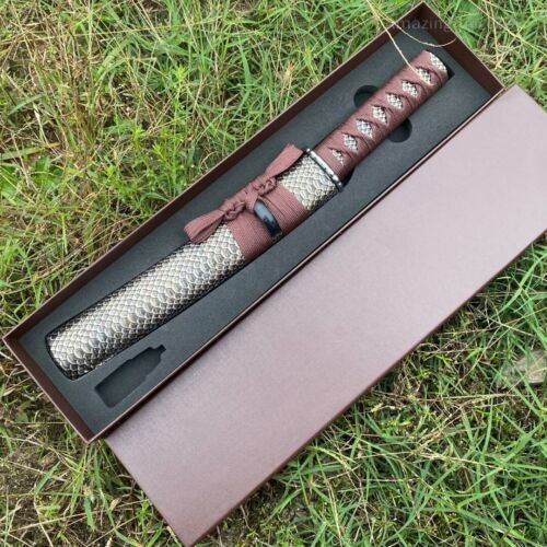 Bushido Katana Messer japanischen Stil VG10 Damaststahl Ninja Samurai Jagdmesser - Bild 9 von 23
