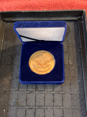 2'' Solid Brass Republican Majority Medal of Merit Award Embossed Eagle Capitol