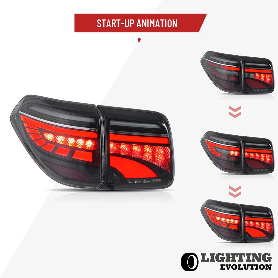 Par de luces traseras LED transparentes para Nissan Armada Y62 Infiniti QX56 VLAND 10-22 Foto 4 de 4