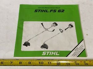 Vintage Stihl Instruction Manual/Owner's Manual - Stihl FS 62 | eBay