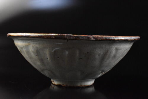 F2797: XF Chinese Celadon Flower sculpture TEA BOWL utensils used in Senchado - Picture 1 of 8