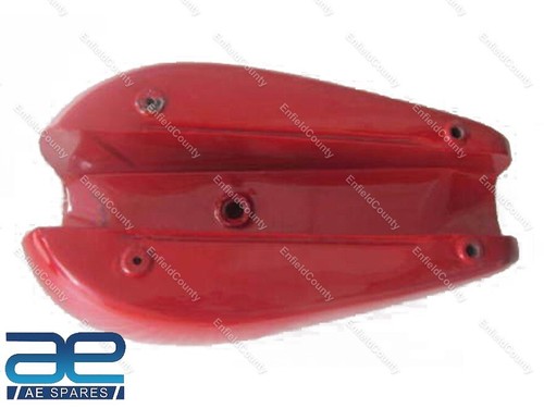 Pour Réservoir D'Essence Peint En Rouge Et Or Pour Moto Triumph T140 - Photo 7/7