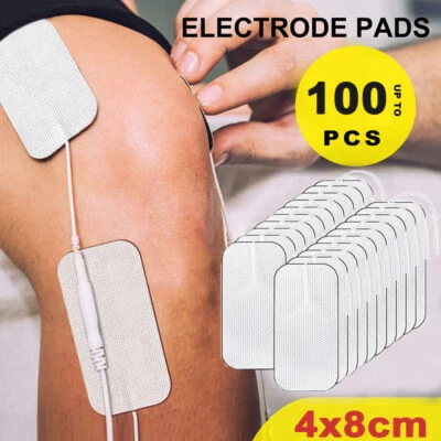 20-100PCS TENS Machine Pads Gel Reusable Electrode Replacement Pad Body Massage