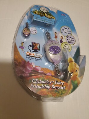 2008 Pixie Hollow Clickable Fairy Friendship Bracelet Disney Tinkerbell