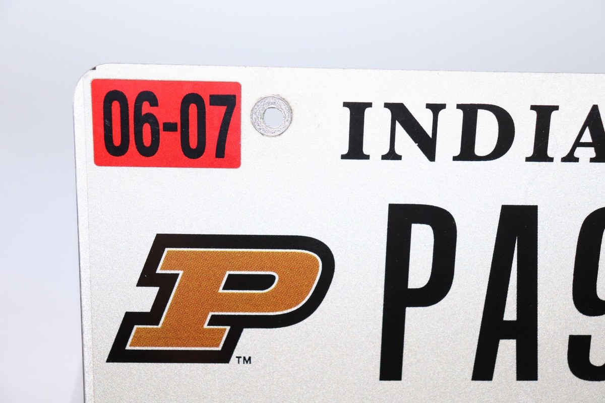 2013-2017 Issued Indiana Purdue University License Plate Ripley