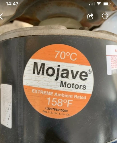 Mojave Condenser Motor (single phase), Contact Before Purchase For Shipping Cost