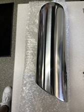 4 Muffler Exhaust Tip Pipe 3 Inlet Slant Rolled Polished Stainless 304 12