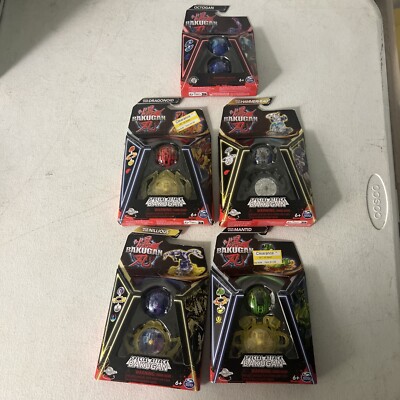 BAKUGAN 2023 Galatic Nillious, Dragonoid, Octogan, Mantis & Hammerhead