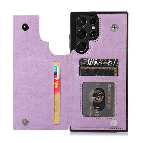 Para Samsung S25 Ultra/S23FE/S24 Magnético Trasero Billetera Soporte para Tarjetas Estuche de Cuero PU - Imagen 55 de 67